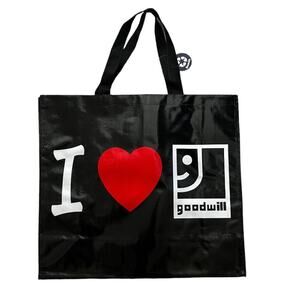 New I Love Goodwill Reusable Tote Bag